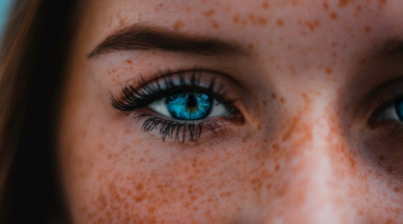 woman with blue eyes